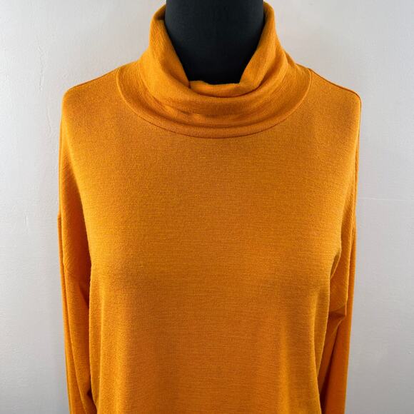 WILFRED Free Orange S Top Rayon Turtleneck Long Sleeves Pullover Regular Fit - Picture 2 of 9